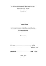 Prakses atskaite 'Restorānu prakse ēdināšanas uzņēmumā "Policijas akadēmija98"', 1.