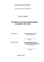 Referāts 'Veselīgs uzturs sportistiem jauniešu vecumā', 1.