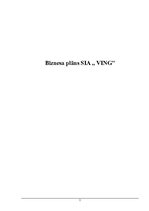 Biznesa plāns 'Biznesa plāns SIA "Ving"', 1.