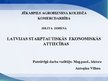 Prezentācija 'Latvijas starptautiskās ekonomiskās attiecības', 1.