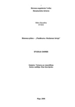 Biznesa plāns 'Pasākumu rīkošanas birojs', 1.