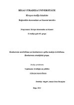 Konspekts 'Konkurence', 1.