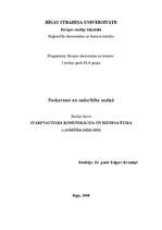 Konspekts 'Saskarsme un sadarbība saziņā', 1.