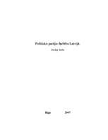 Referāts 'Politisko partiju darbība Latvijā', 1.