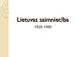 Prezentācija 'Lietuvas saimniecība (1920-1940)', 1.