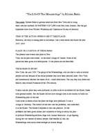 Konspekts 'Book Report. Kirsten Bakis "The Life of the Monsterdogs"', 1.