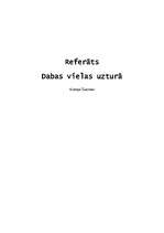 Konspekts 'Dabas vielas uzturā', 1.