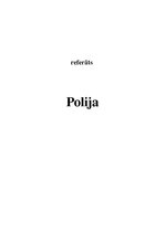 Referāts 'Polija', 1.