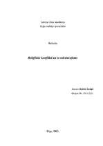 Referāts 'Reliģiskie konflikti un to raksturojums', 1.