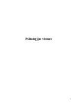 Referāts 'Psiholoģijas vēsture', 1.