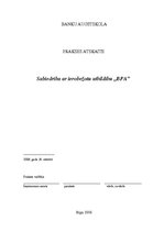 Prakses atskaite 'Sabiedrība ar ierobežotu atbildību "BPA"', 1.