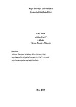 Eseja 'Viljams Šekspīrs "Makbets"', 1.