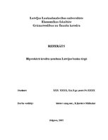 Referāts 'Hipotekārā kredīta ņemšana Latvijas banku tirgū', 1.