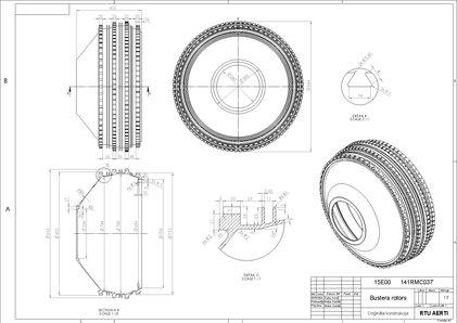 Diplomdarbs 'Turboventilatora dzinēja "V2500" un "CMF56" ventilatora diska un bustera rotora ', 6.