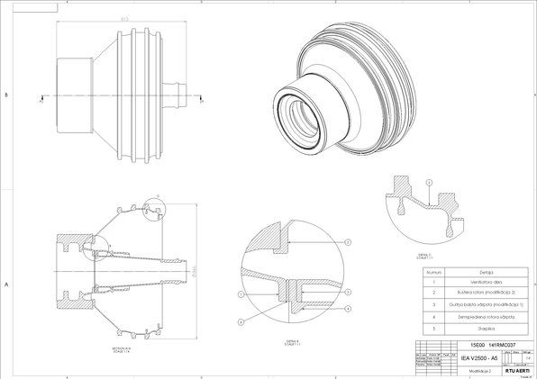 Diplomdarbs 'Turboventilatora dzinēja "V2500" un "CMF56" ventilatora diska un bustera rotora ', 7.