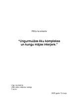 Referāts 'Ungurmuižas ēku komplekss un kungu mājas interjers', 1.