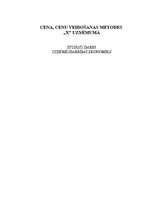 Referāts 'Cena, cenu veidošanās "X" uzņēmumā', 1.