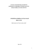 Referāts 'Investēšanas iespējas Latvijas valsts obligācijās', 1.