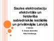 Referāts 'Saules elektrostaciju efektivitāte un lietderība Latvijā', 31.