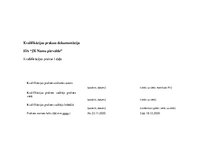 Prakses atskaite 'Kvalifikācijas prakses dokumentācija SIA "JK Namu pārvalde", 1.daļa', 1.