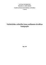 Eseja 'Sabiedrisko attiecību loma satiksmes drošības kampaņās', 1.