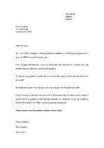 Paraugs 'A Letter of Complaint', 1.