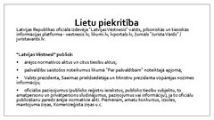 Prezentācija 'Izdevums "Latvijas Vēstnesis"', 10.