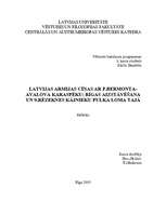 Referāts 'Latvijas armijas cīņas ar P.Bermonta-Avalova karaspēku: Rīgas aizstāvēšana un 9.', 1.