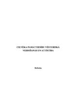 Referāts 'Cilvēka pamattiesību vēsturiskā veidošanās un attīstība', 1.