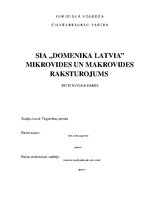 Referāts 'Uzņēmuma mikrovides un makrovides raksturojums', 1.