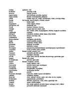 Konspekts 'Simts specifisku vārdu ar to atbilstošajiem tulkojumiem latviešu valodā', 1.