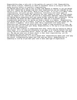 Eseja 'Definition Of Responsibility', 1.