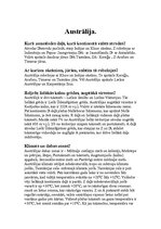 Konspekts 'Austrālija', 1.
