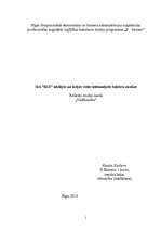 Referāts 'SIA "RIZ" iekšējās un ārējās vides ietekmējošo faktoru analīze', 1.