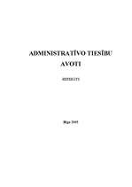 Referāts 'Administratīvo tiesību avoti', 1.
