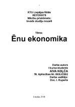 Referāts 'Ēnu ekonomika', 1.