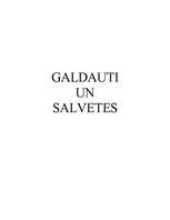 Referāts 'Galdauti un salvetes', 1.