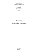 Referāts 'Barbarismi jeb latviešu valodas piesārņojums', 1.