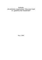 Referāts 'Nevalstiskās organizācijas (NVO) Talsu pusē kopš 19.gadsimta līdz mūsdienām', 1.