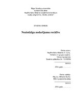 Referāts 'Noziedzīgu nodarījumu recidīvs', 1.