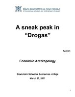 Referāts 'A Sneak Peak in "Drogas"', 1.