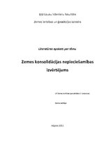 Referāts 'Zemes konsolidācijas nepieciešamības izvērtējums', 1.