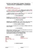 Paraugs 'Līgums par personīgā mobilā telefona izmantošanu sabiedrības vajadzībām', 1.