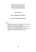 Konspekts 'Eiropas Savienības paplašināšanās problēmas', 1.