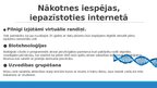 Prezentācija 'Iepazīšanās internetā', 9.