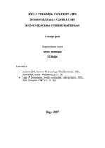 Konspekts 'Socioloģijas būtība', 1.