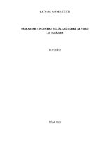 Referāts 'Saskarsmes īpatnības sociālajā darbā ar vielu lietotājiem', 1.