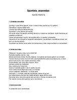 Konspekts 'Sportista anamnēze', 1.