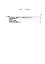 Referāts 'Transportu veidu salīdzinājums un to īpatsvars Latvijas saimniecībā', 1.