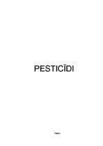 Referāts 'Pesticīdi', 1.
